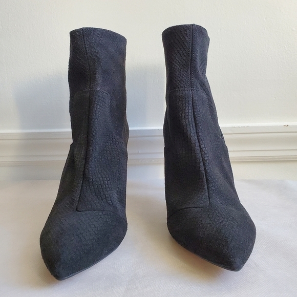 Free People Willa Leather Ankle Black Witchcore Booties New Size 11 - Picture 10 of 16